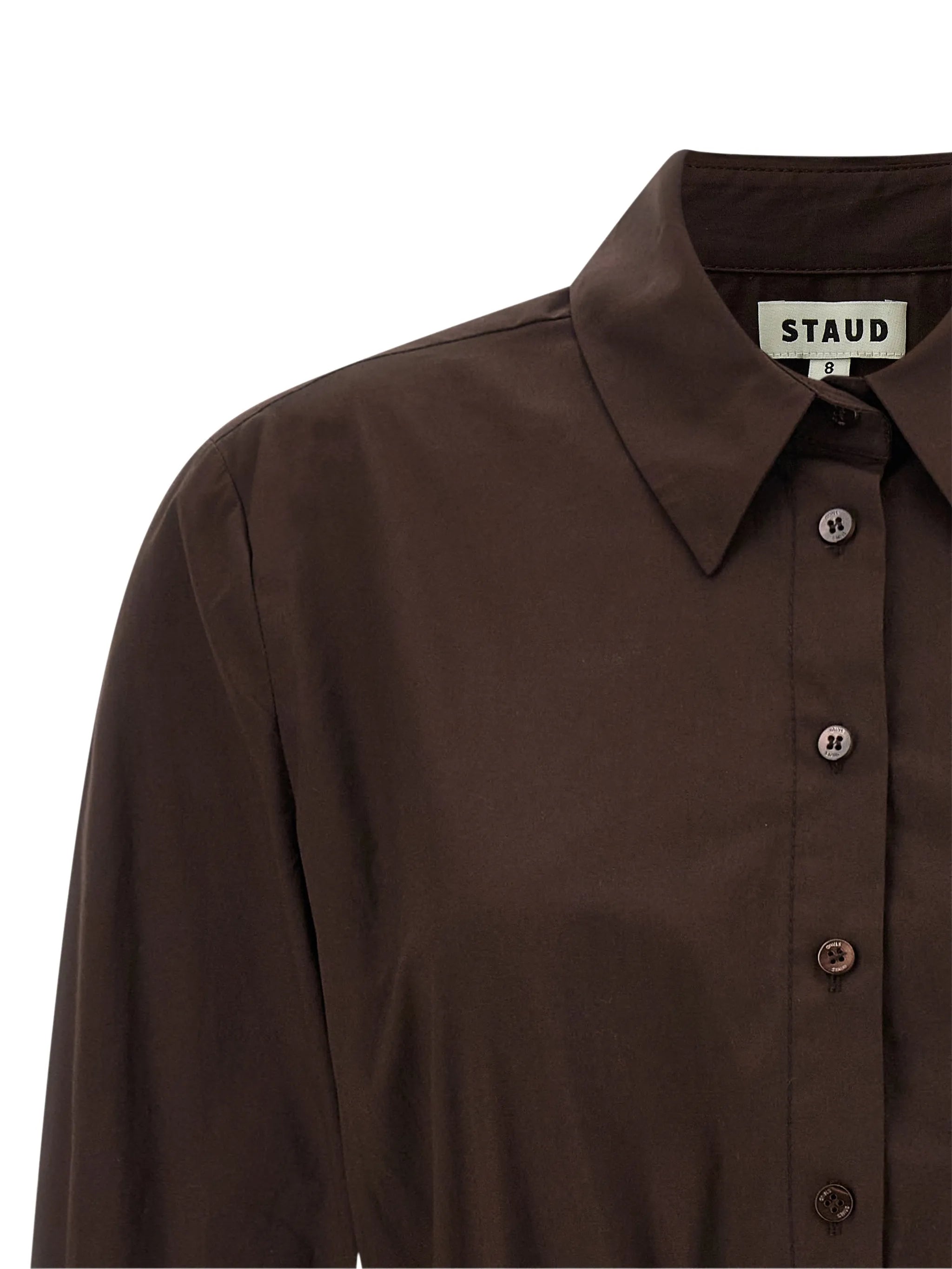 Staud Staud Rocco Gathered Mini Dress, view 2