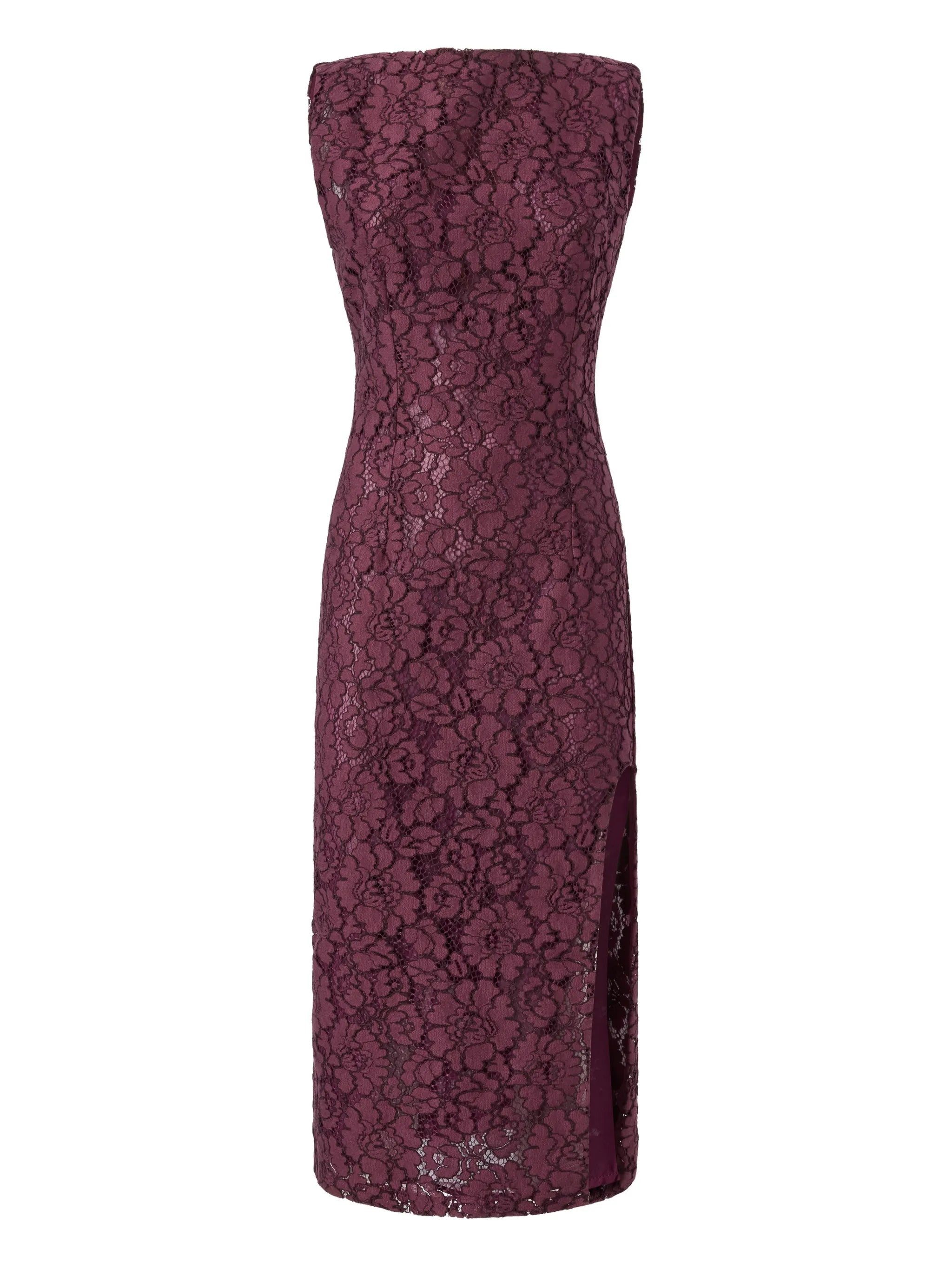 Pinko Pinko Floral Lace Dress With Plunging Rear Neckline