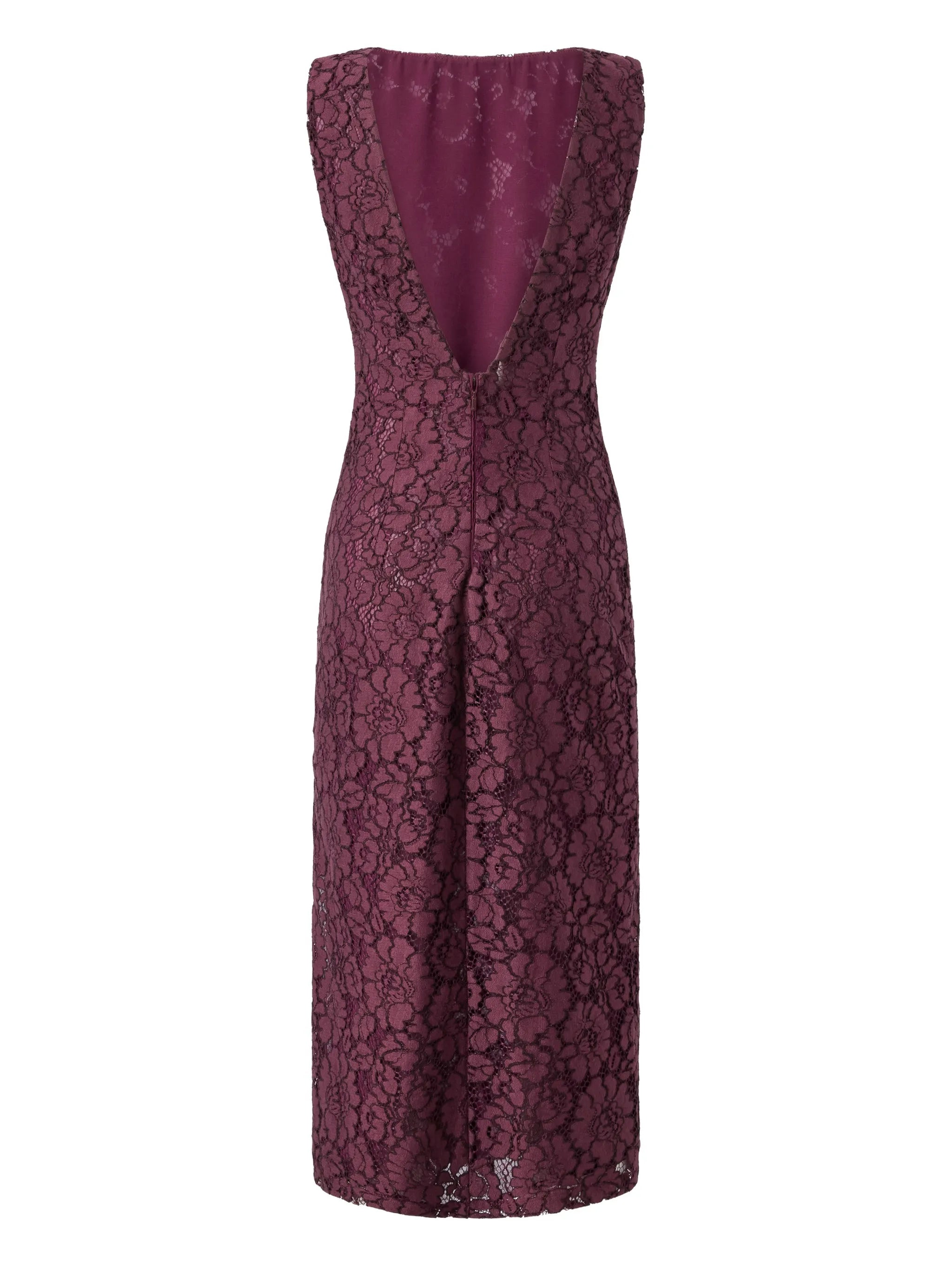 Pinko Pinko Floral Lace Dress With Plunging Rear Neckline, view 2