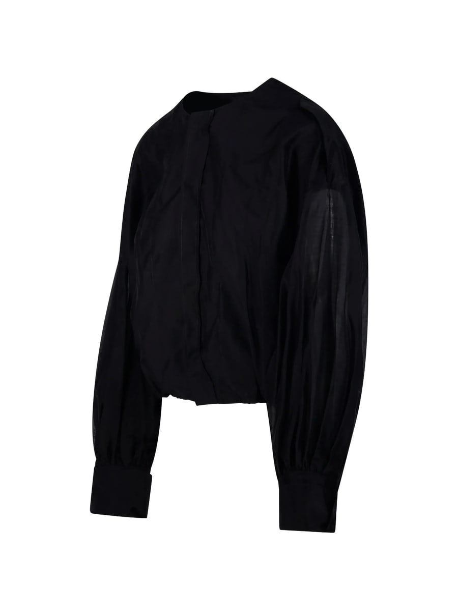 Thelatest Thelatest Blouson-sleeve Top, view 4