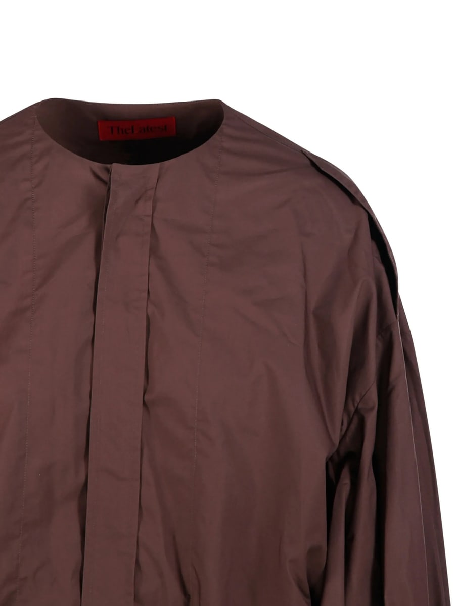 Thelatest Thelatest Balloon-sleeve Shirt, view 4