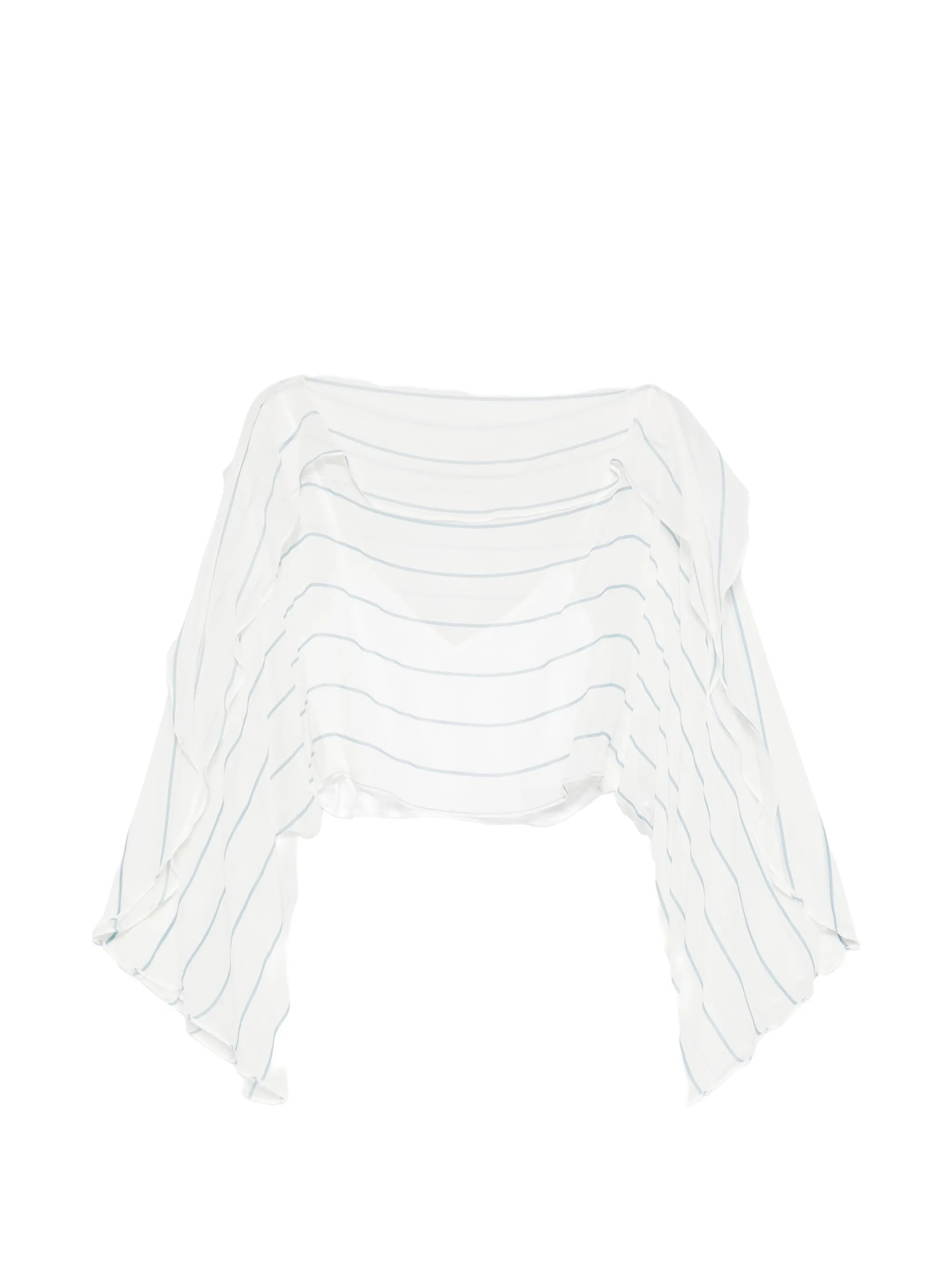 Bondi Born Bondi Born Striped Ruffled Top