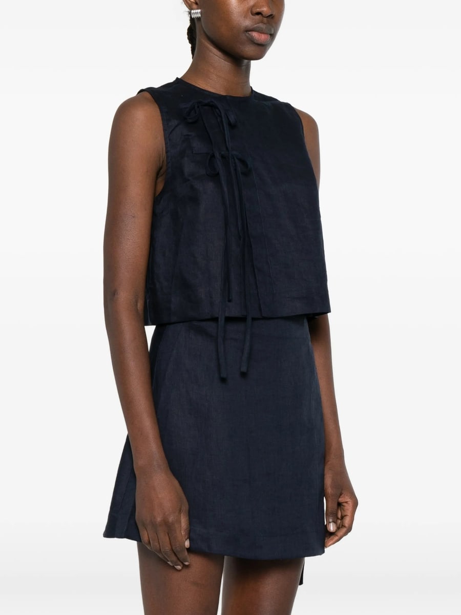 Bondi Born Bondi Born Tie Detail Sleeveless Top, view 2