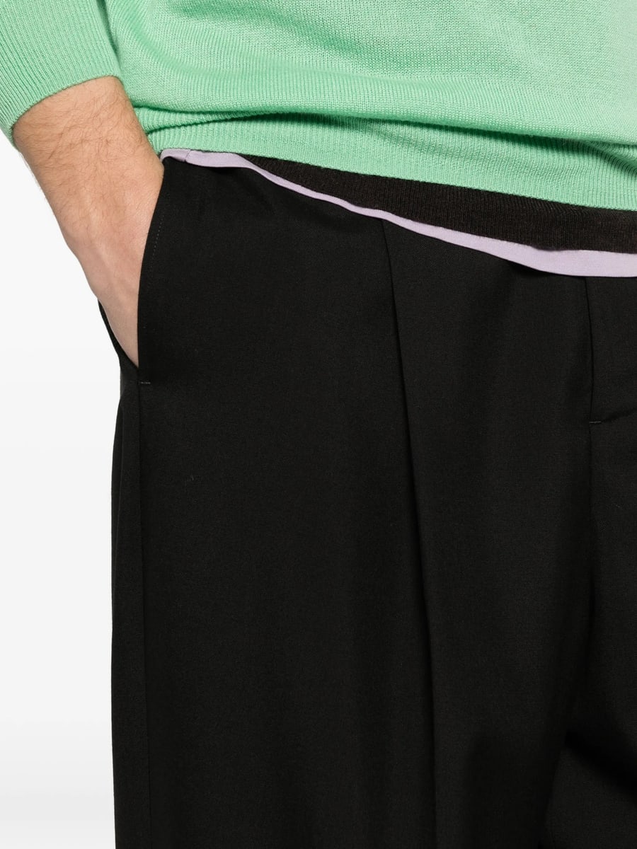 Marni Marni Cuffed Pleated Trousers, view 2