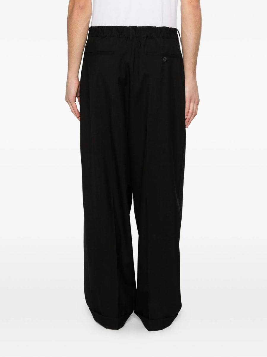 Marni Marni Cuffed Pleated Trousers, view 3
