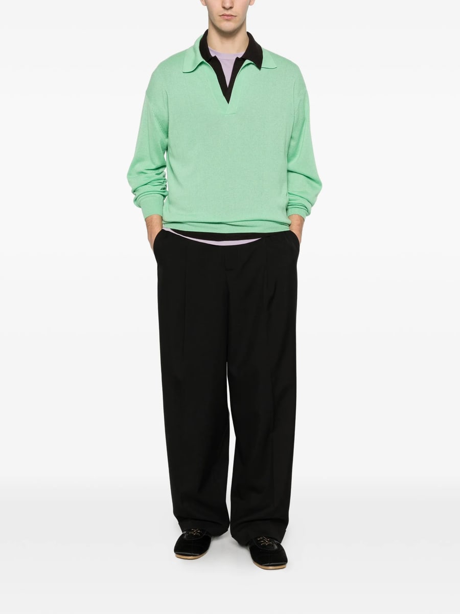 Marni Marni Cuffed Pleated Trousers, view 4