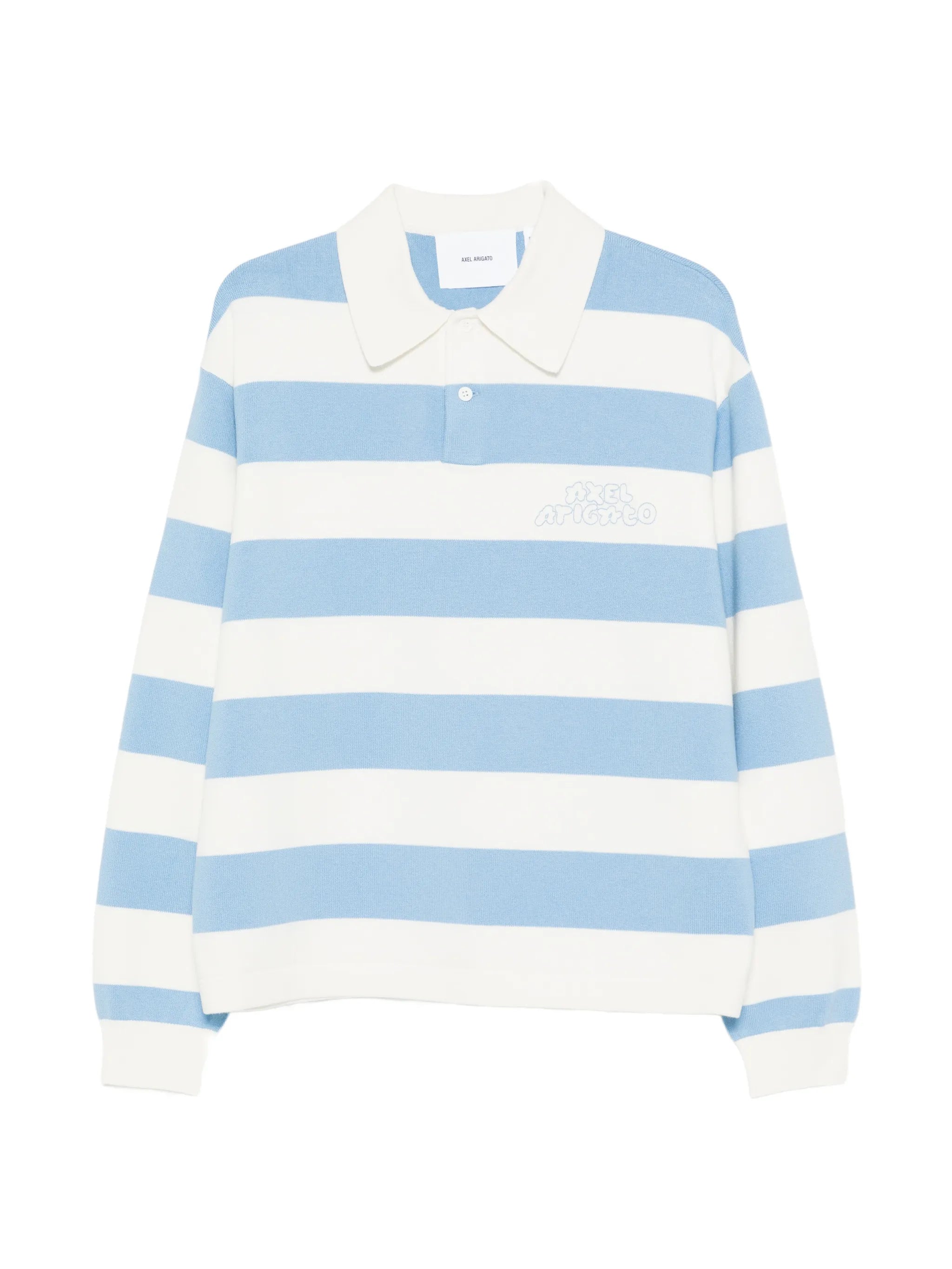 Axel Arigato Axel Arigato Rey Striped-pattern Logo-embroidery Polo Sweater