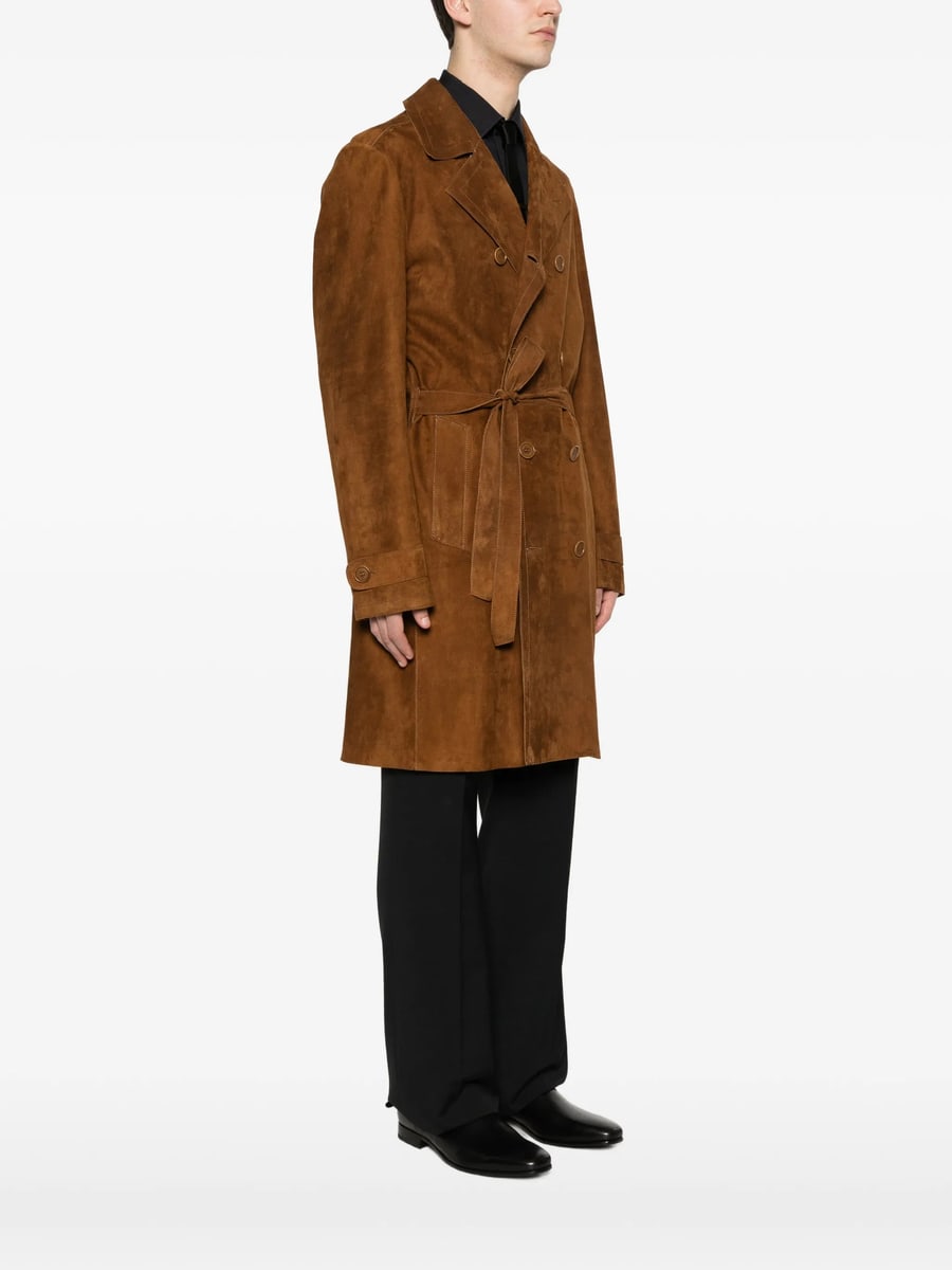 Santoro Santoro Belted Double-breasted Coat, view 2