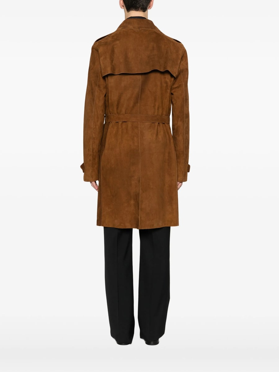 Santoro Santoro Belted Double-breasted Coat, view 3