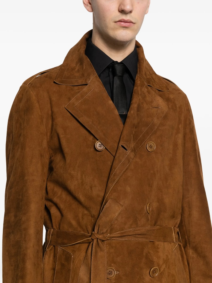 Santoro Santoro Belted Double-breasted Coat, view 4
