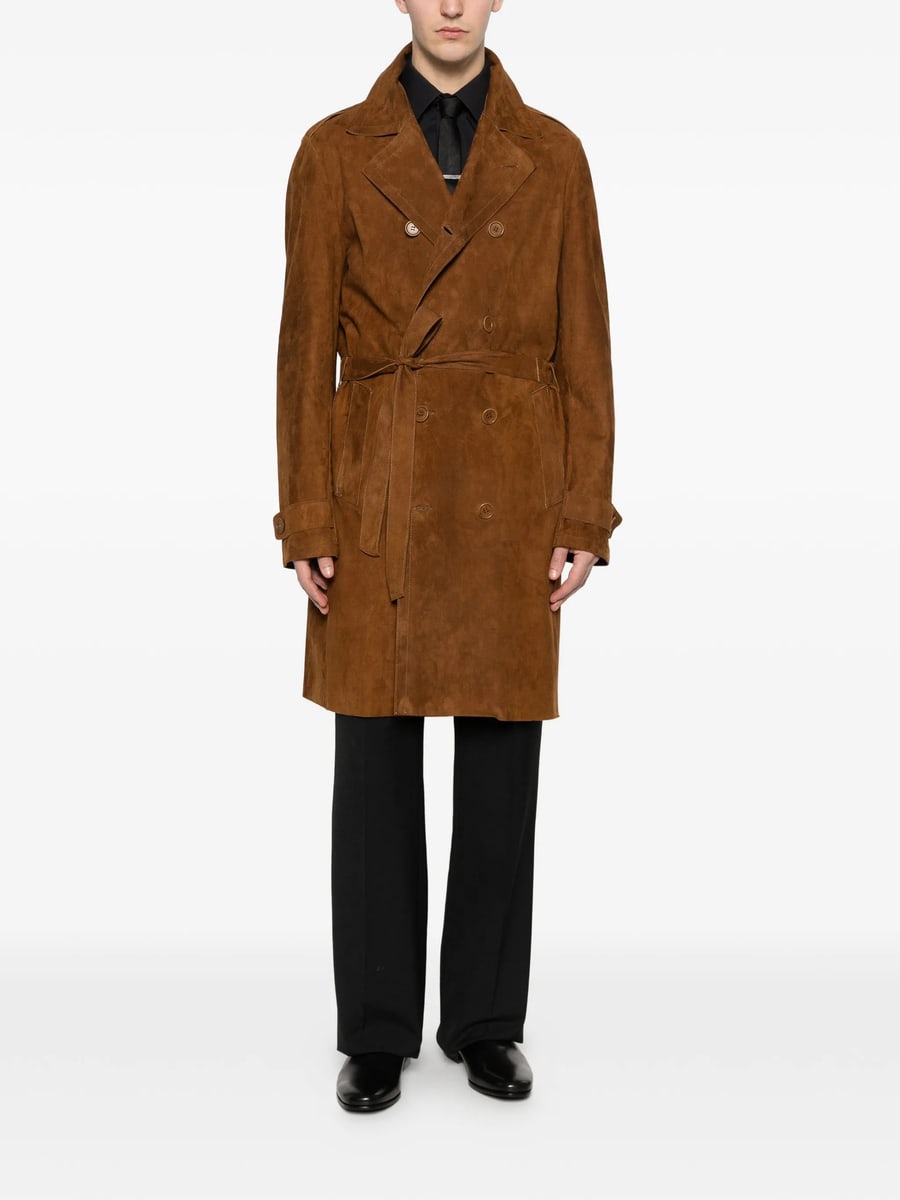 Santoro Santoro Belted Double-breasted Coat, view 5