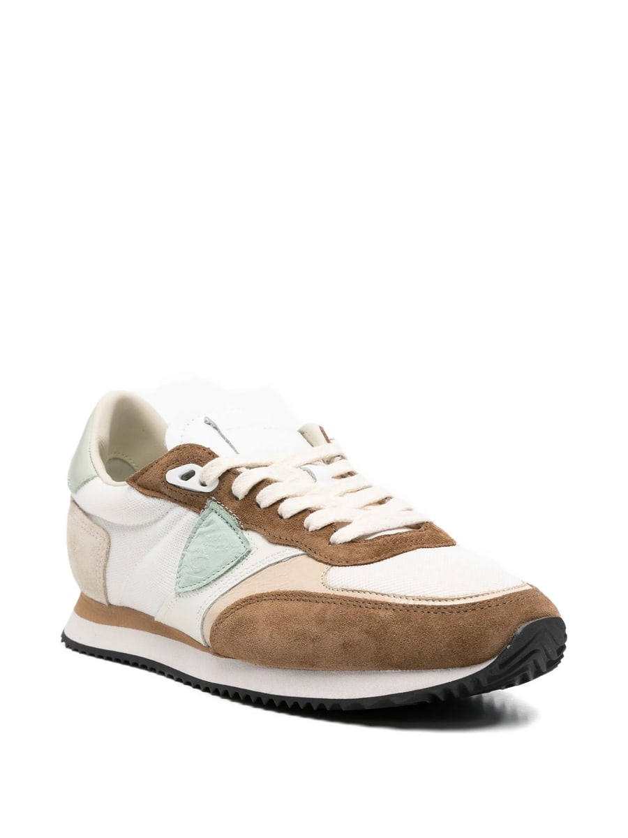 Philippe Model Philippe Model Blville Suede-panel Sneakers, view 4