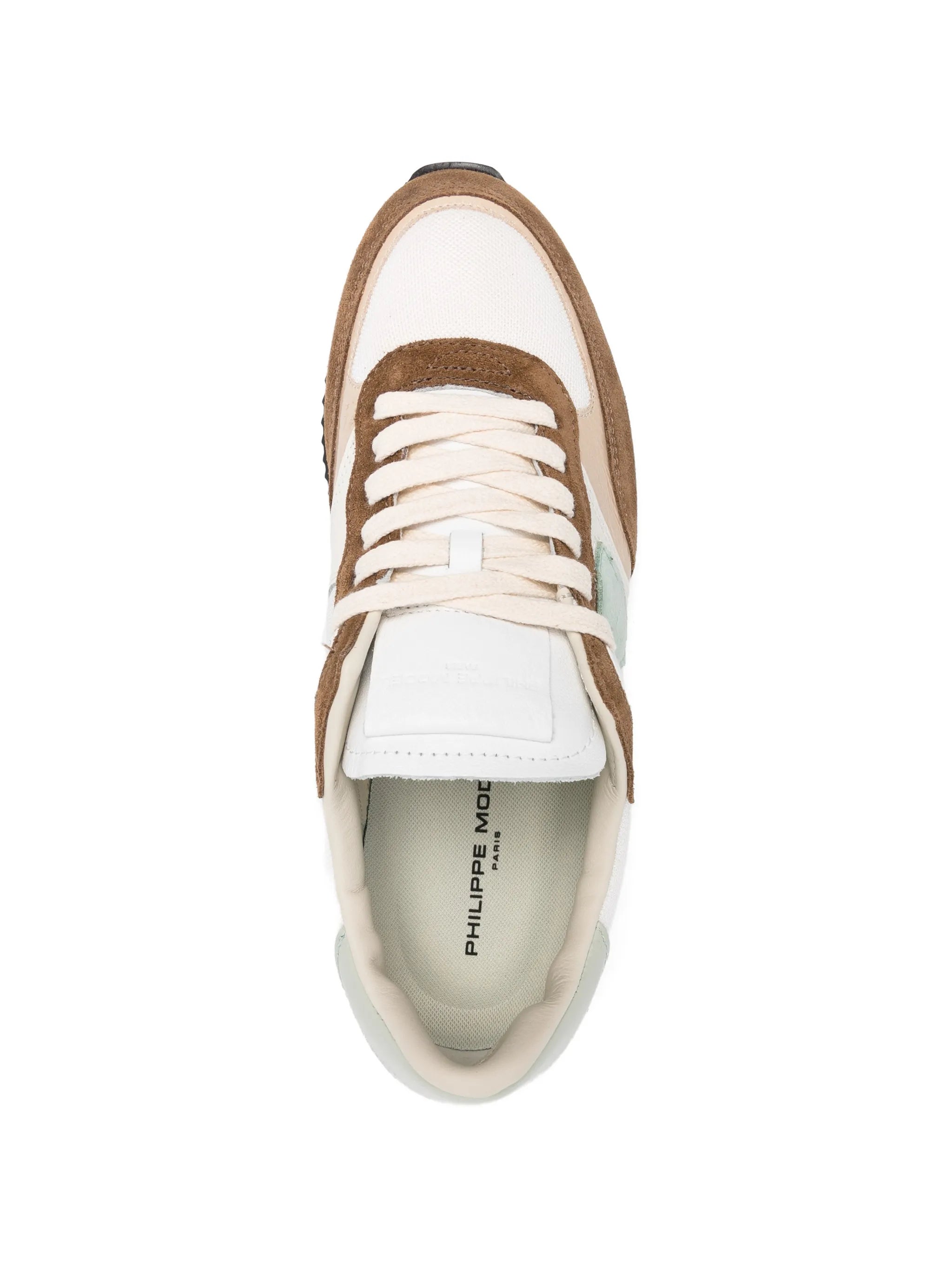 Philippe Model Philippe Model Blville Suede-panel Sneakers, view 2