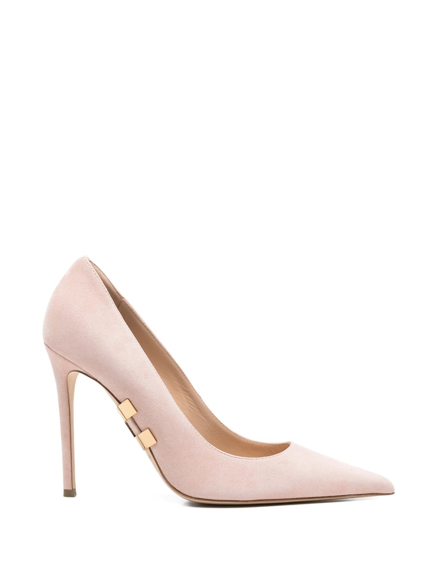 Elisabetta Franchi Elisabetta Franchi Suede Pumps With Jewel Logo