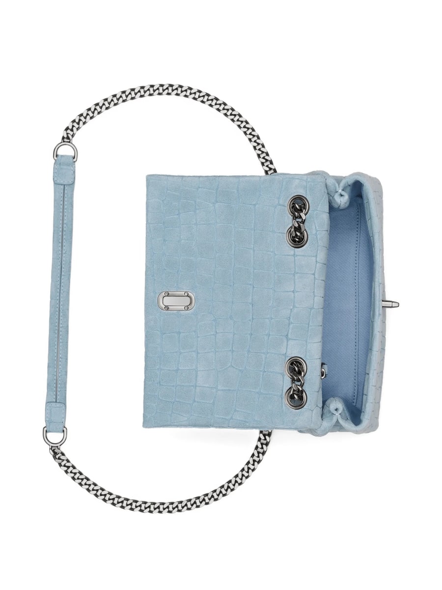 Marc Jacobs Marc Jacobs The Suede Croc Slim Dual Convertible Shoulder Bag, view 5