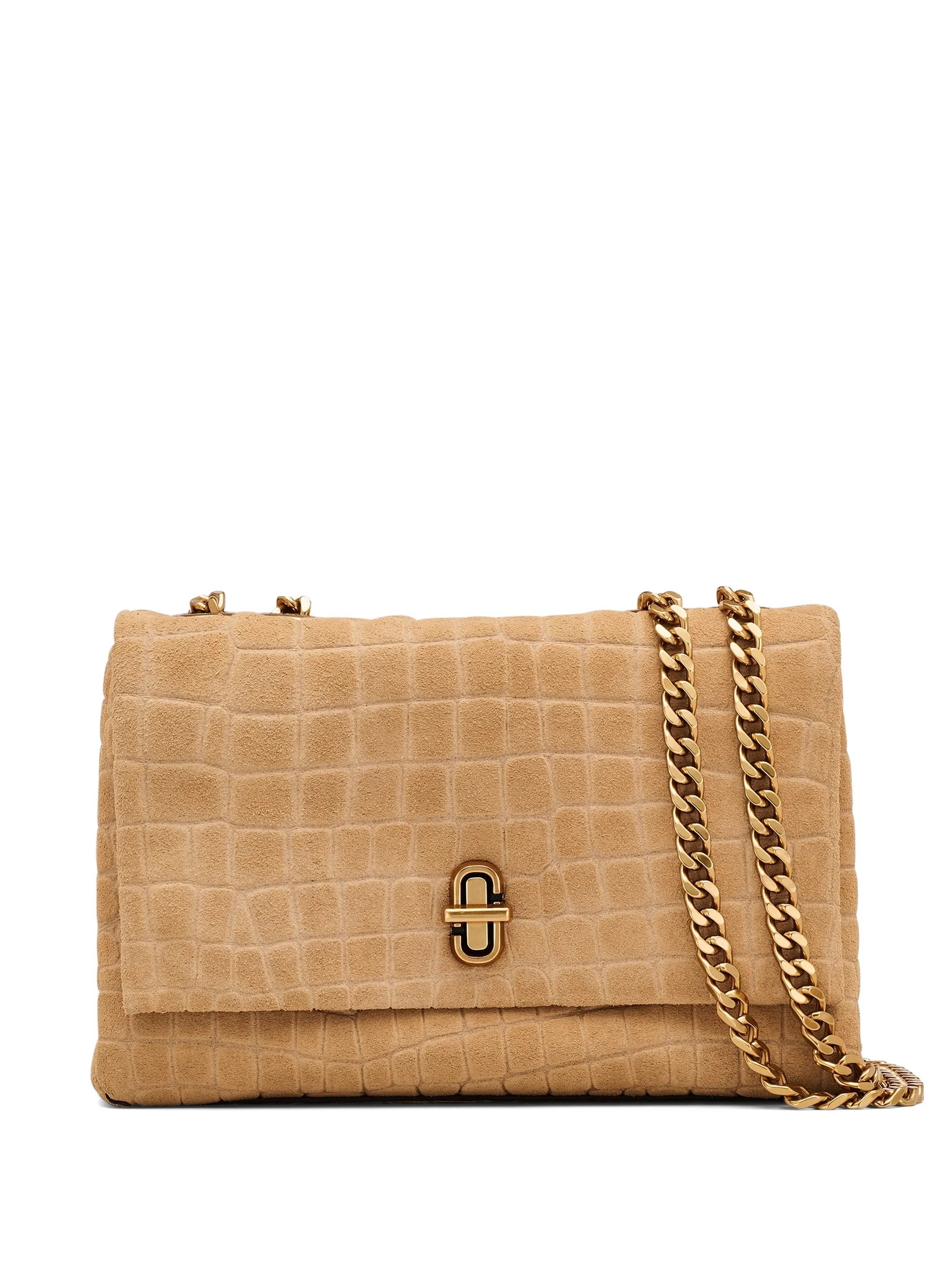 Marc Jacobs Marc Jacobs The Suede Croc Slim Dual Convertible Shoulder Bag