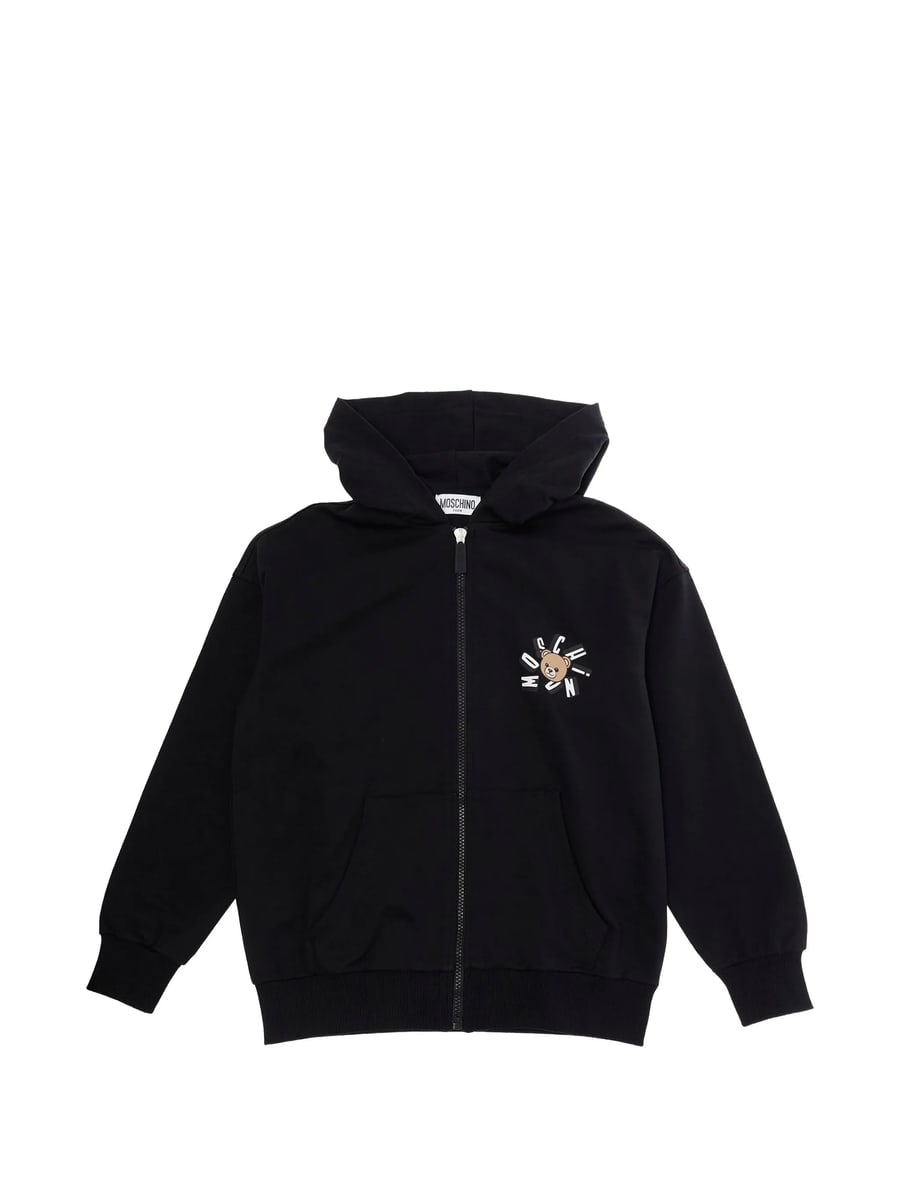 Moschino Moschino Logo Zip Hoodie