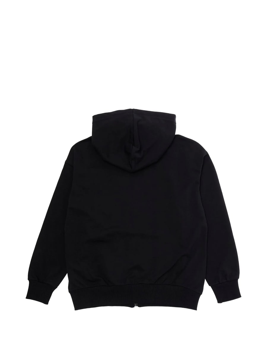 Moschino Moschino Logo Zip Hoodie, view 2