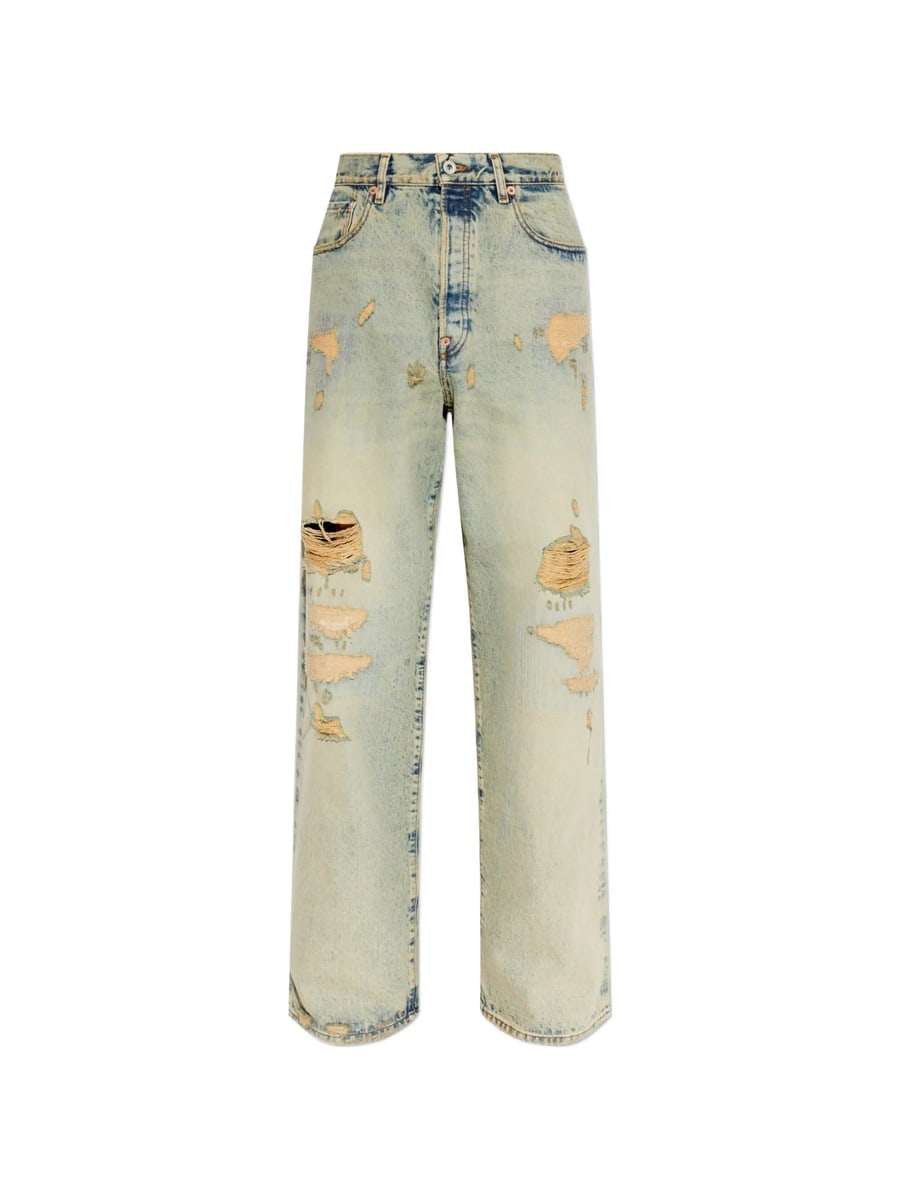 Kenzo Kenzo Distressed Bleached-effect Jeans