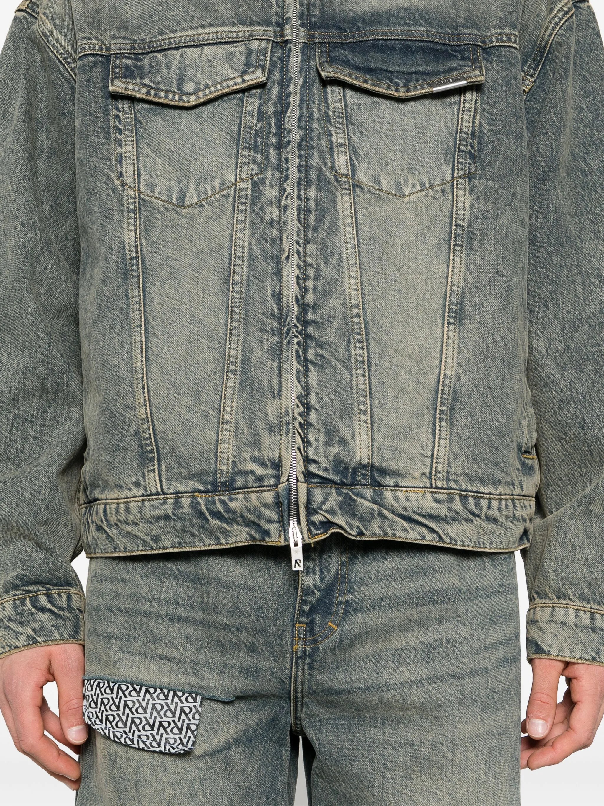 Represent Represent R4 Washed-denim Jacket, view 2
