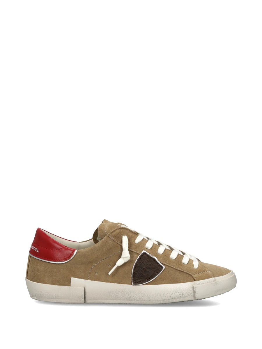 Philippe Model Philippe Model Prsx Logo Suede Sneakers