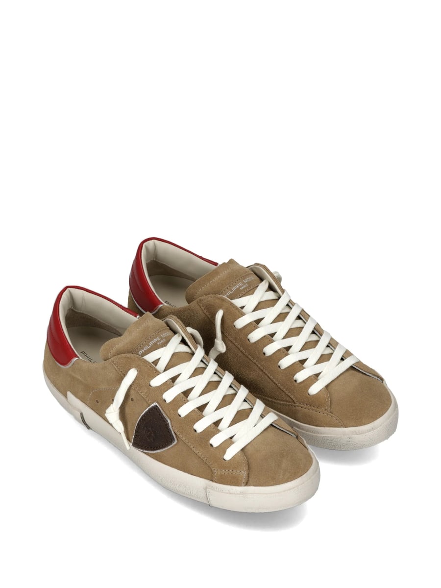 Philippe Model Philippe Model Prsx Logo Suede Sneakers, view 3
