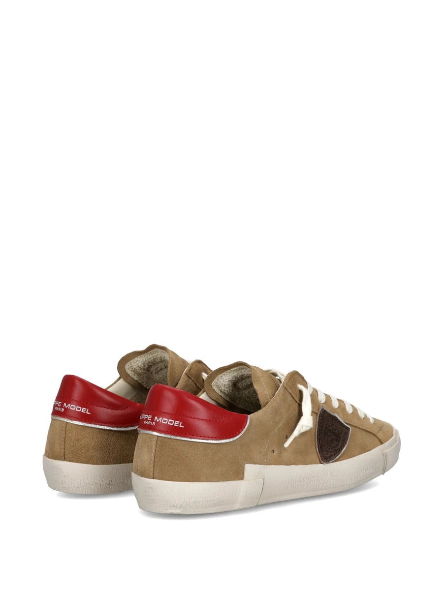 Philippe Model Philippe Model Prsx Logo Suede Sneakers, view 4
