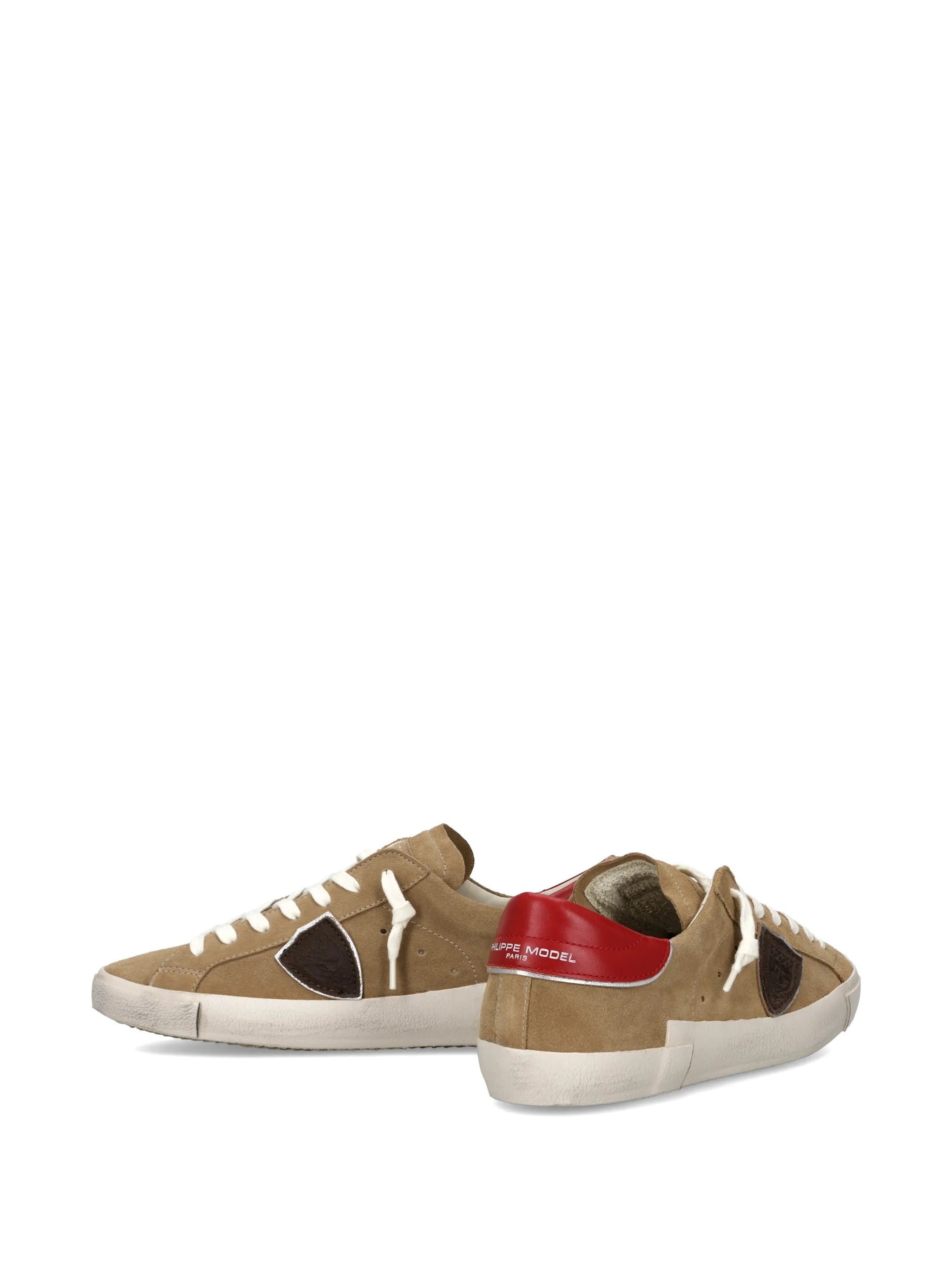Philippe Model Philippe Model Prsx Logo Suede Sneakers, view 2