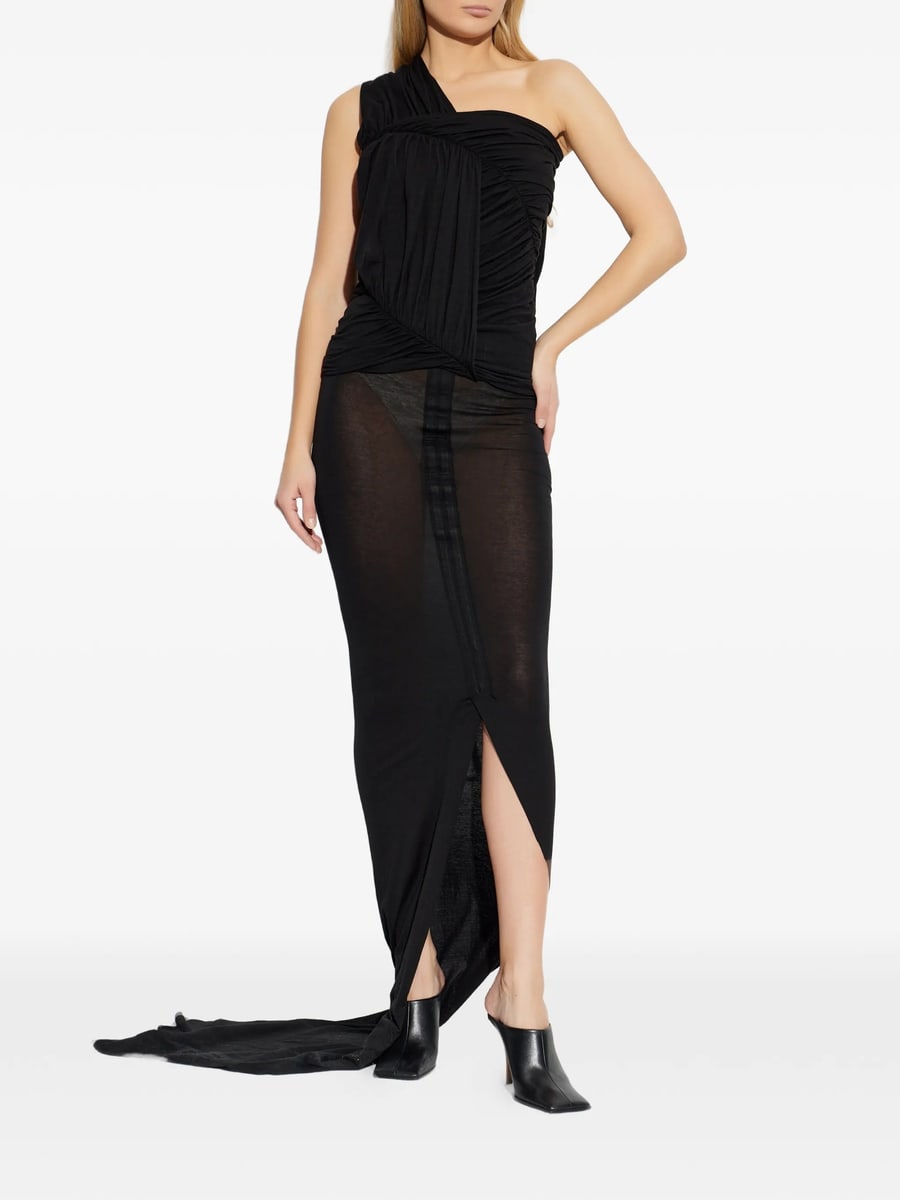 Rick Owens DRKSHDW Rick Owens Drkshdw Draped One-shoulder Top, view 2