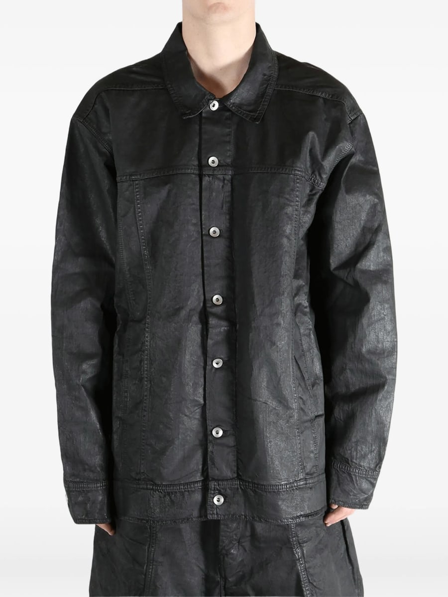 Rick Owens DRKSHDW Rick Owens Drkshdw Button-up Jacket, view 4