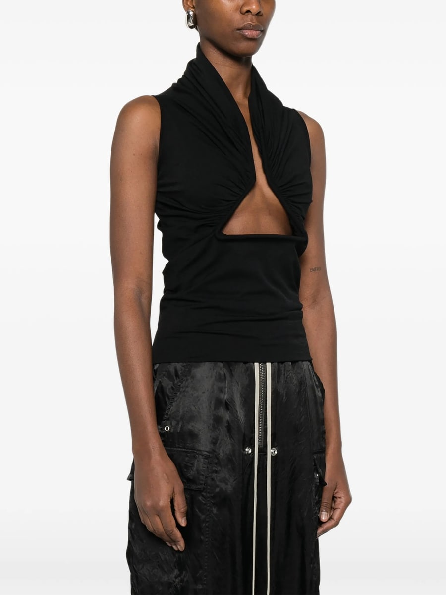 Rick Owens Rick Owens Draped Jersey Top, view 4