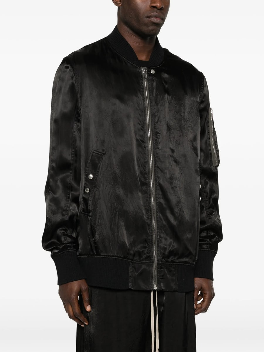 Rick Owens Rick Owens Zip Bomber Jacket, view 3