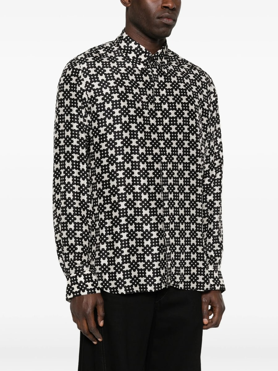 Dries Van Noten Dries Van Noten Patterned Long-sleeve Shirt, view 4