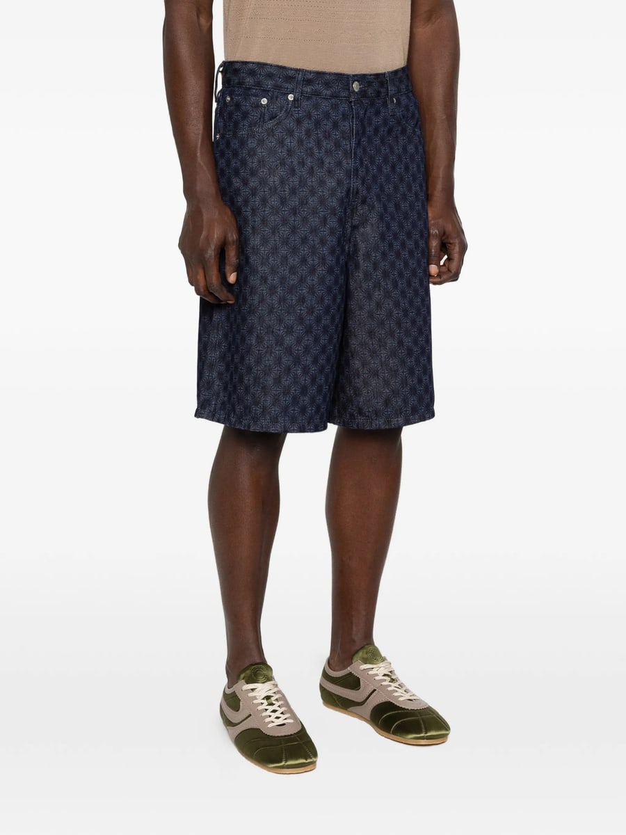 Dries Van Noten Dries Van Noten Patterned Denim Shorts, view 5