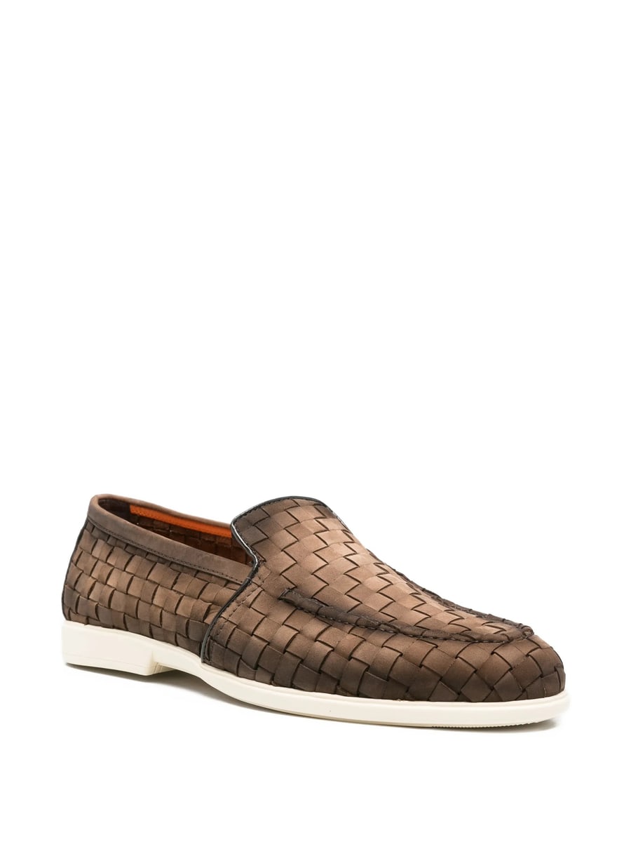 Santoni Santoni Woven Loafers, view 2
