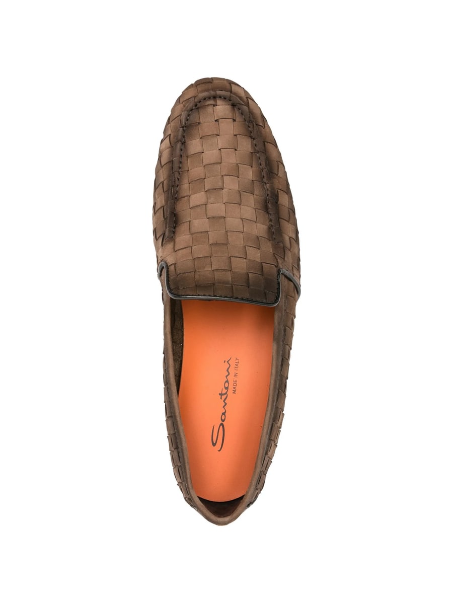 Santoni Santoni Woven Loafers, view 4