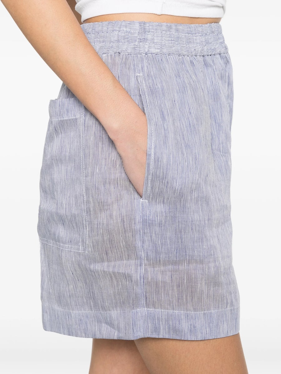 Brunello Cucinelli Brunello Cucinelli Striped Elasticated Shorts, view 3