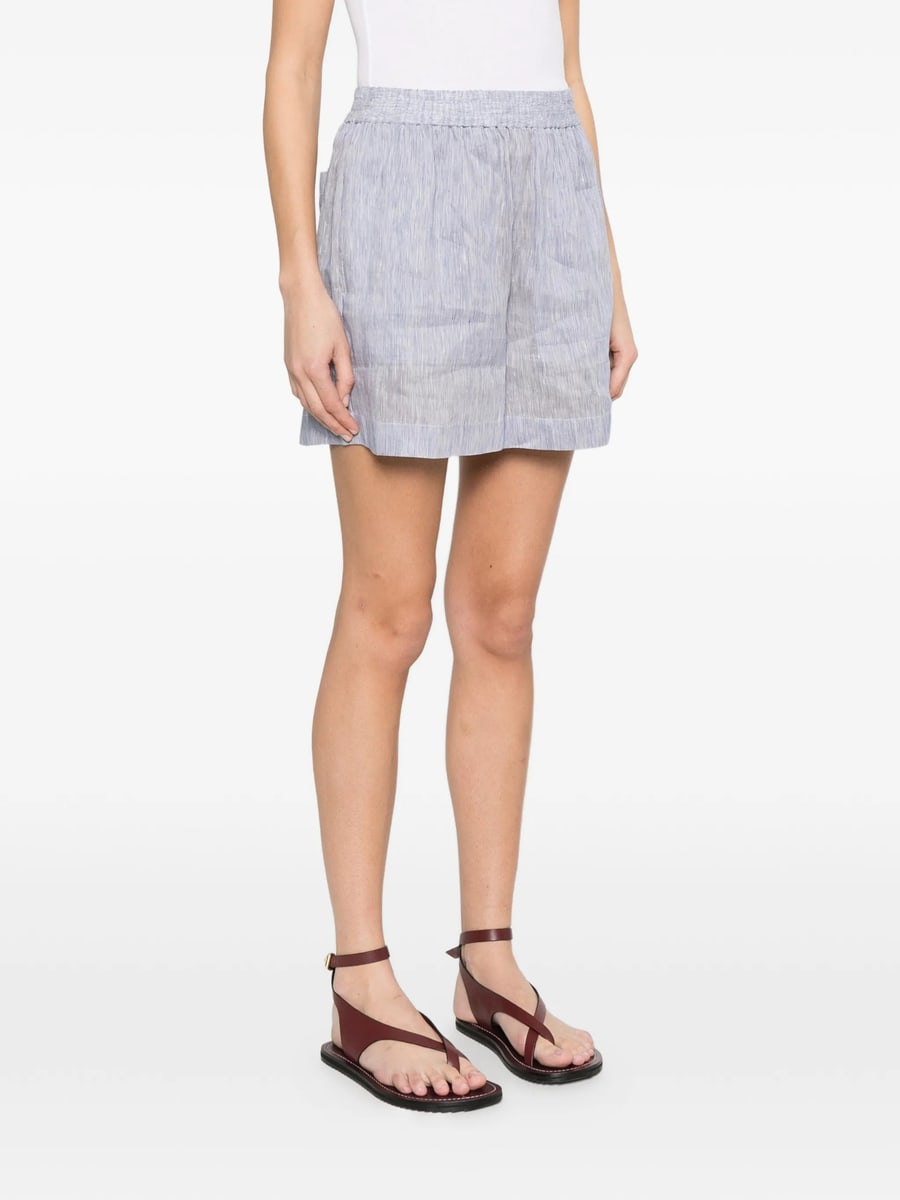 Brunello Cucinelli Brunello Cucinelli Striped Elasticated Shorts, view 5