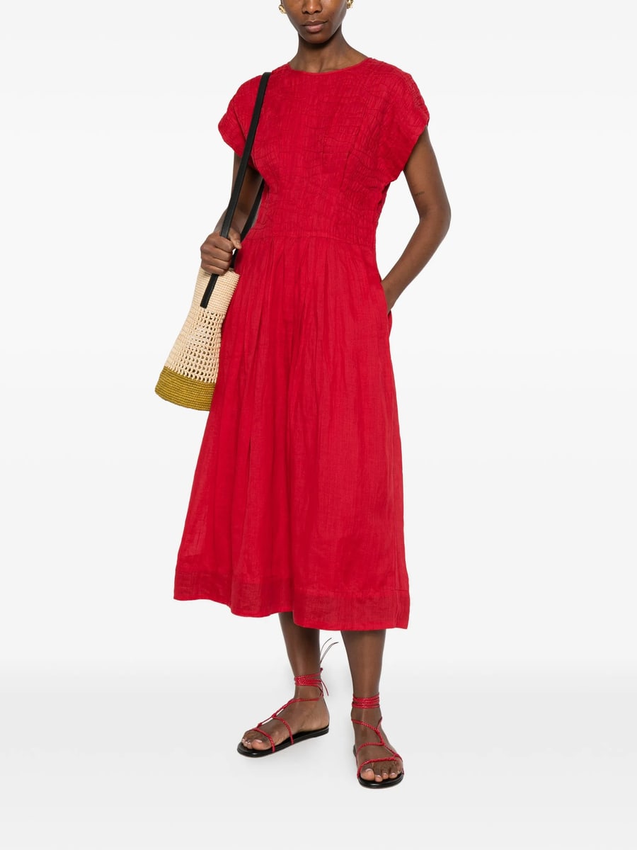 Sea Sea Textured Midi Dress, view 5