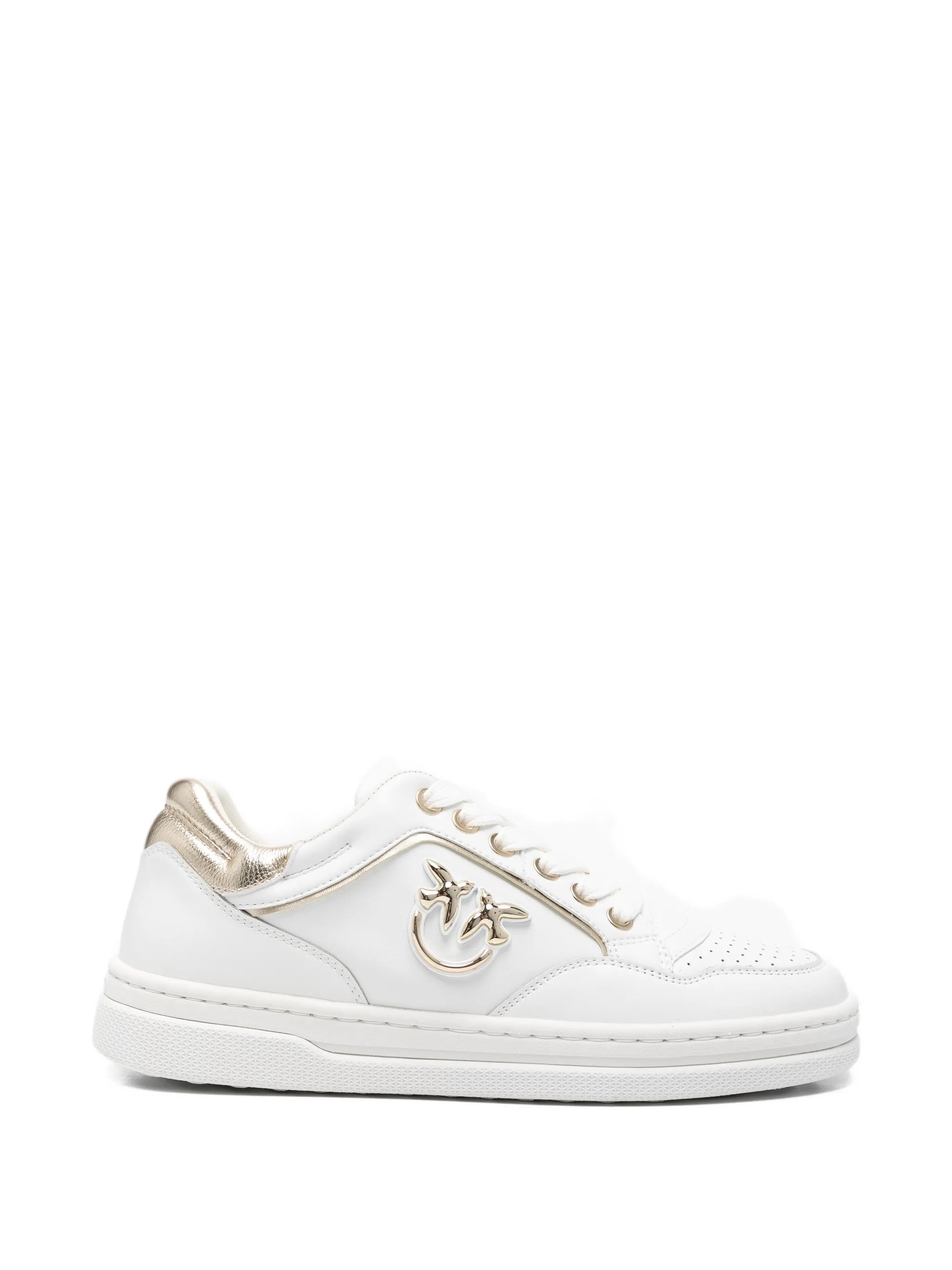 Pinko Pinko Leather Sneakers With Love Birds Logo
