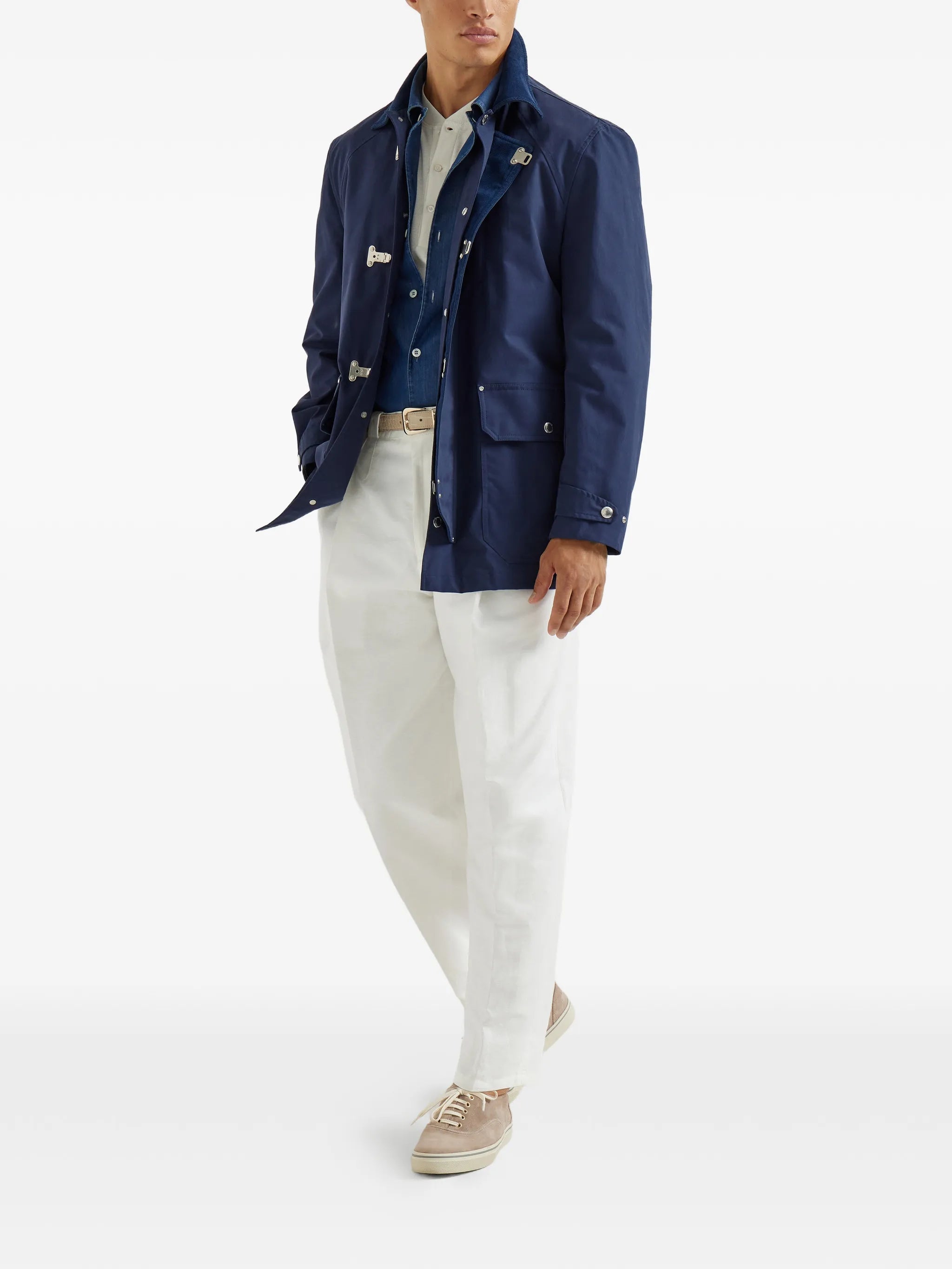 Brunello Cucinelli Brunello Cucinelli Chest-pockets Long-sleeve Shirt, view 2