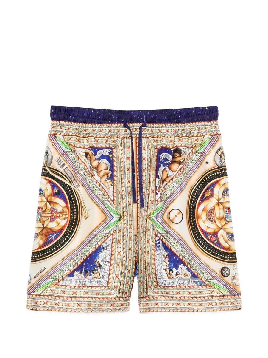 Casablanca Casablanca Print Drawstring Shorts