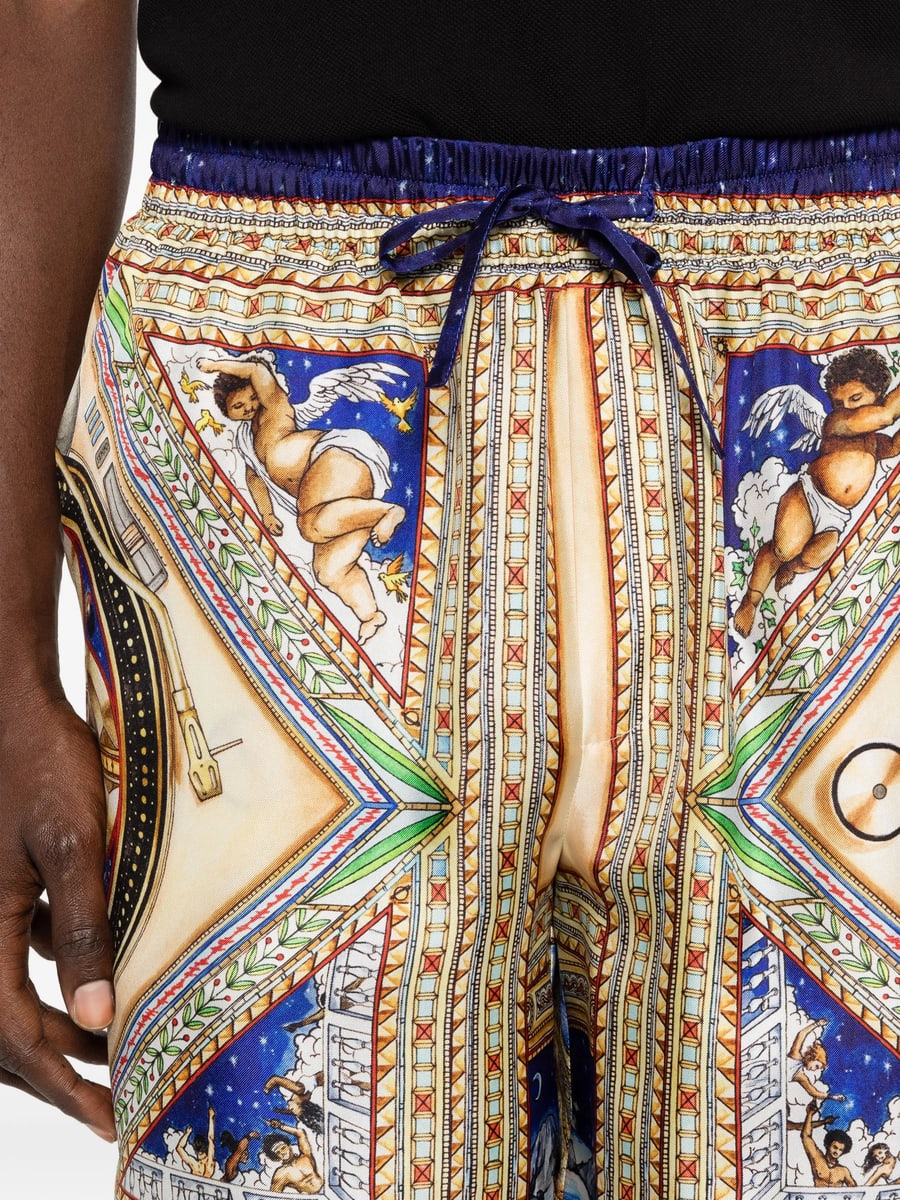 Casablanca Casablanca Print Drawstring Shorts, view 3