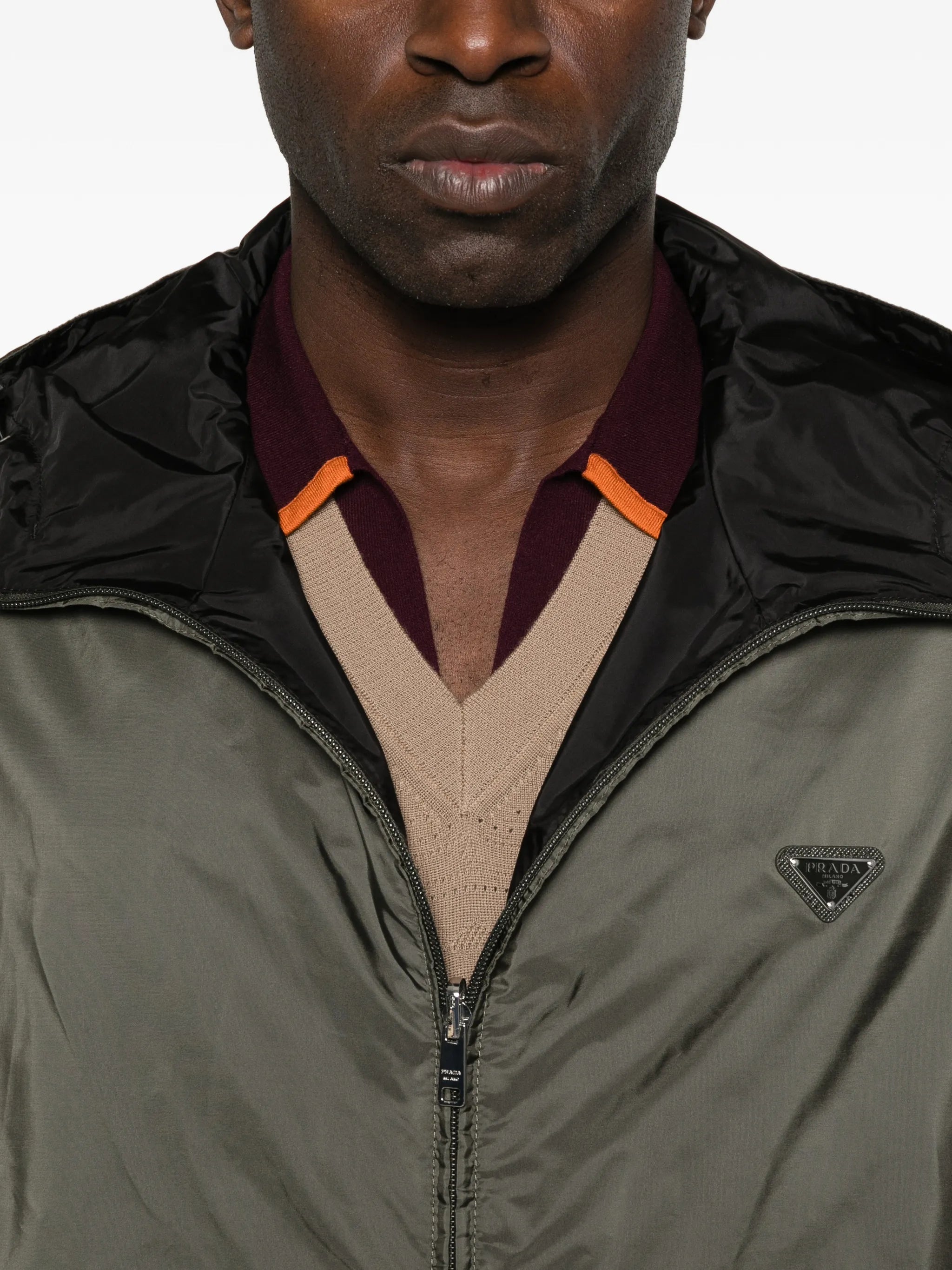 Prada Prada  Logo Hooded Jacket, view 2