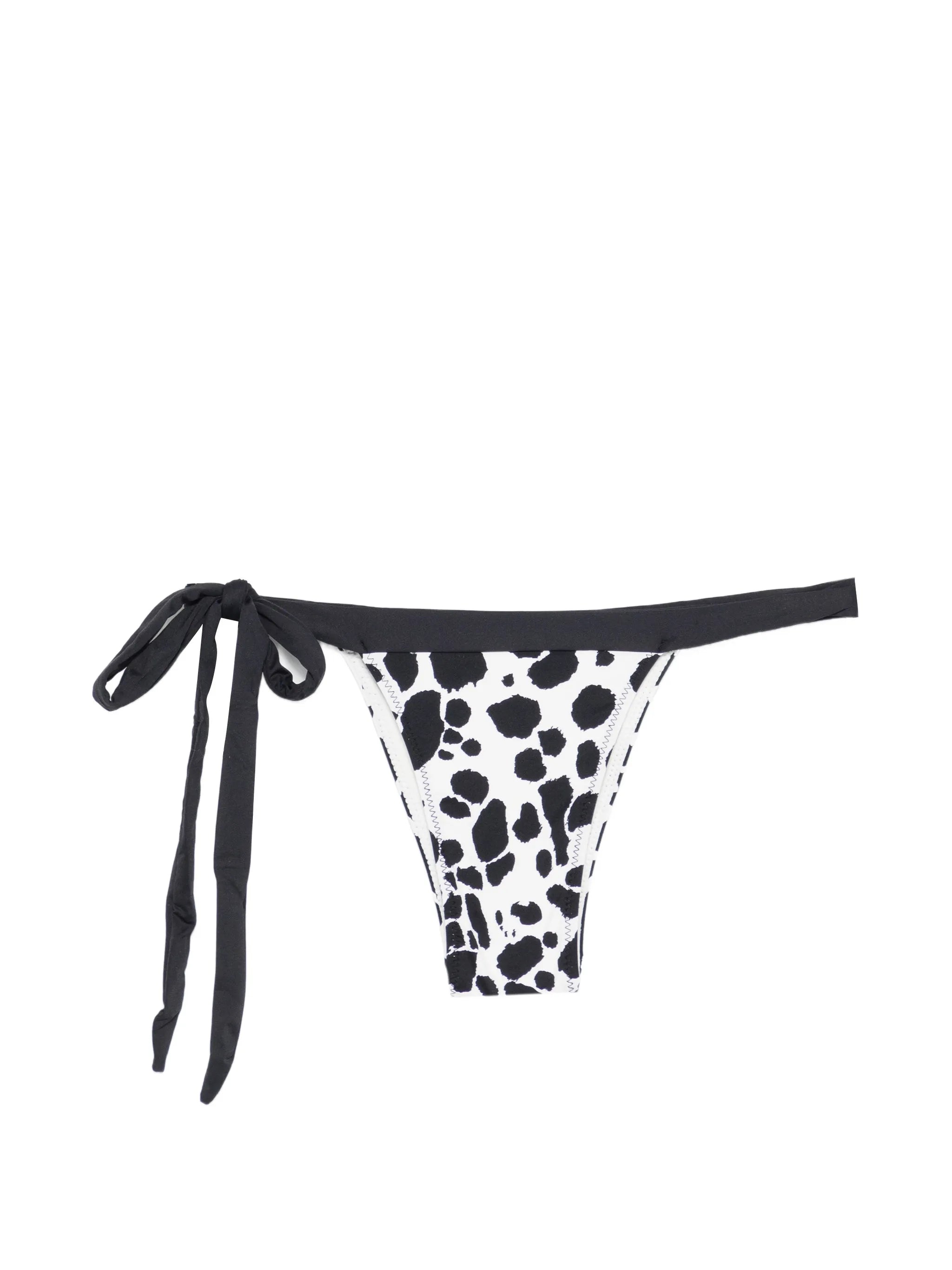 Frankies Bikinis Frankies Bikinis Coco Tie-detail Pattern Bikini Bottom