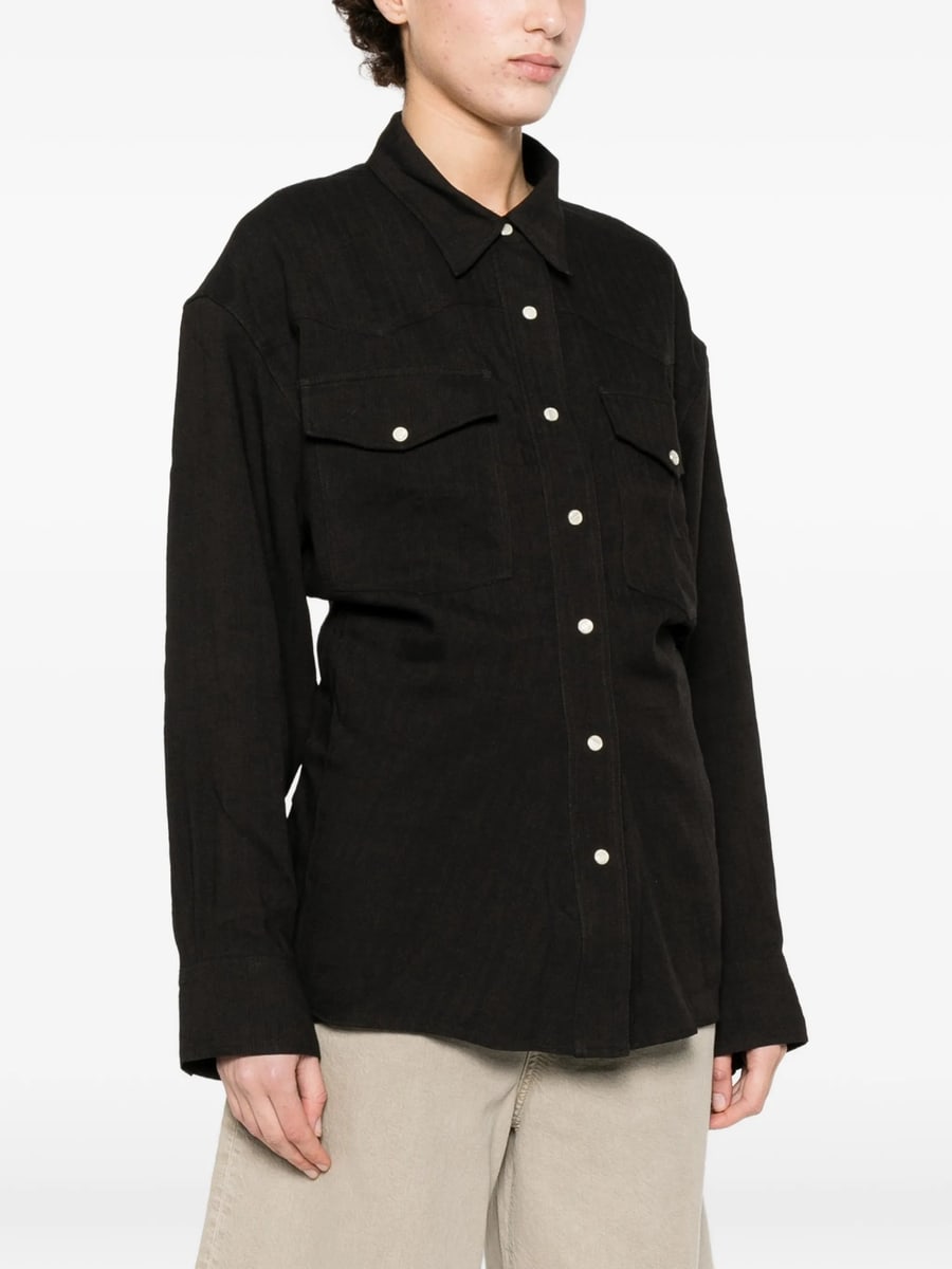 Studio Nicholson Studio Nicholson Buttoned Pocket Shirt, view 2