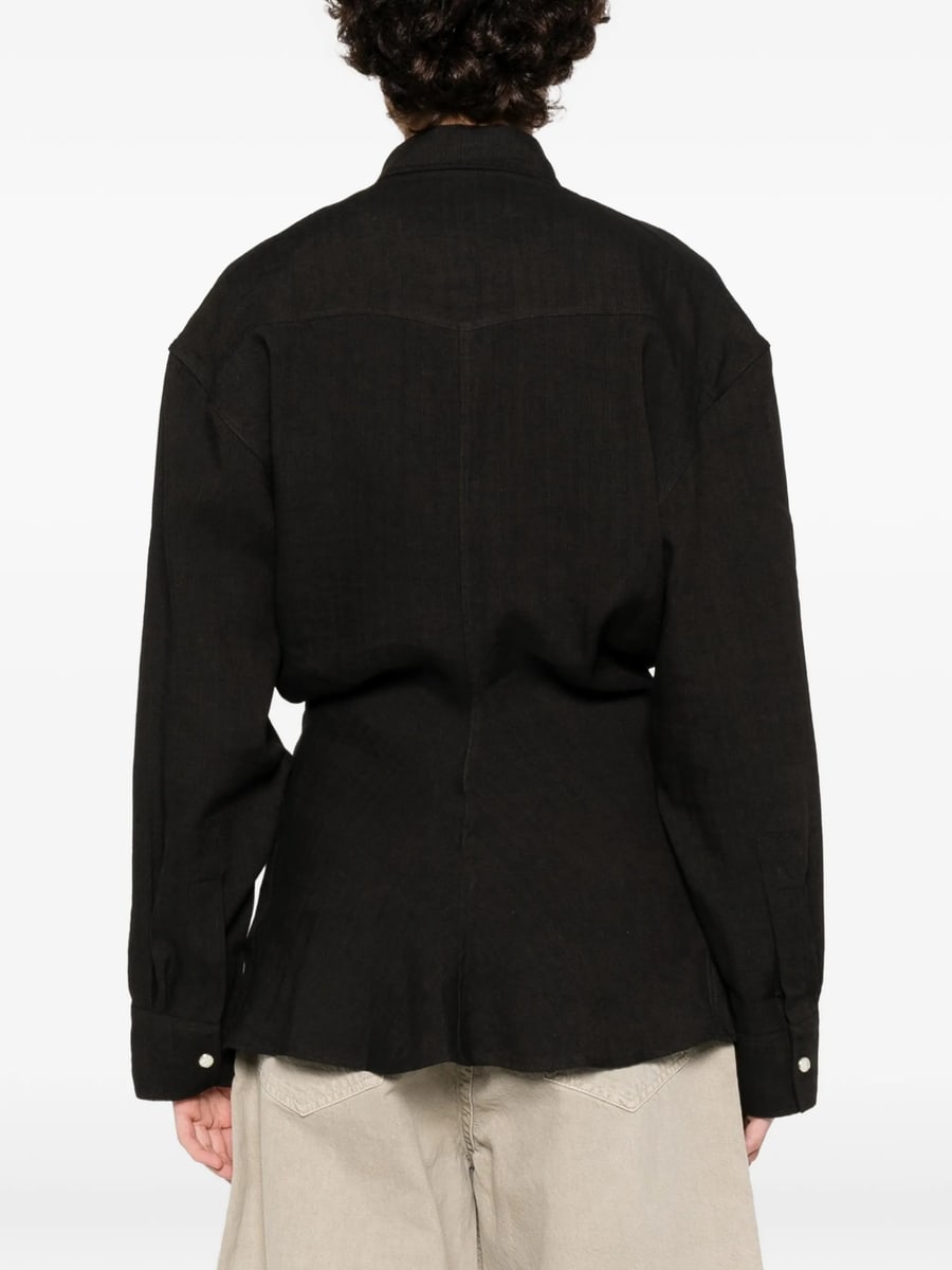 Studio Nicholson Studio Nicholson Buttoned Pocket Shirt, view 3