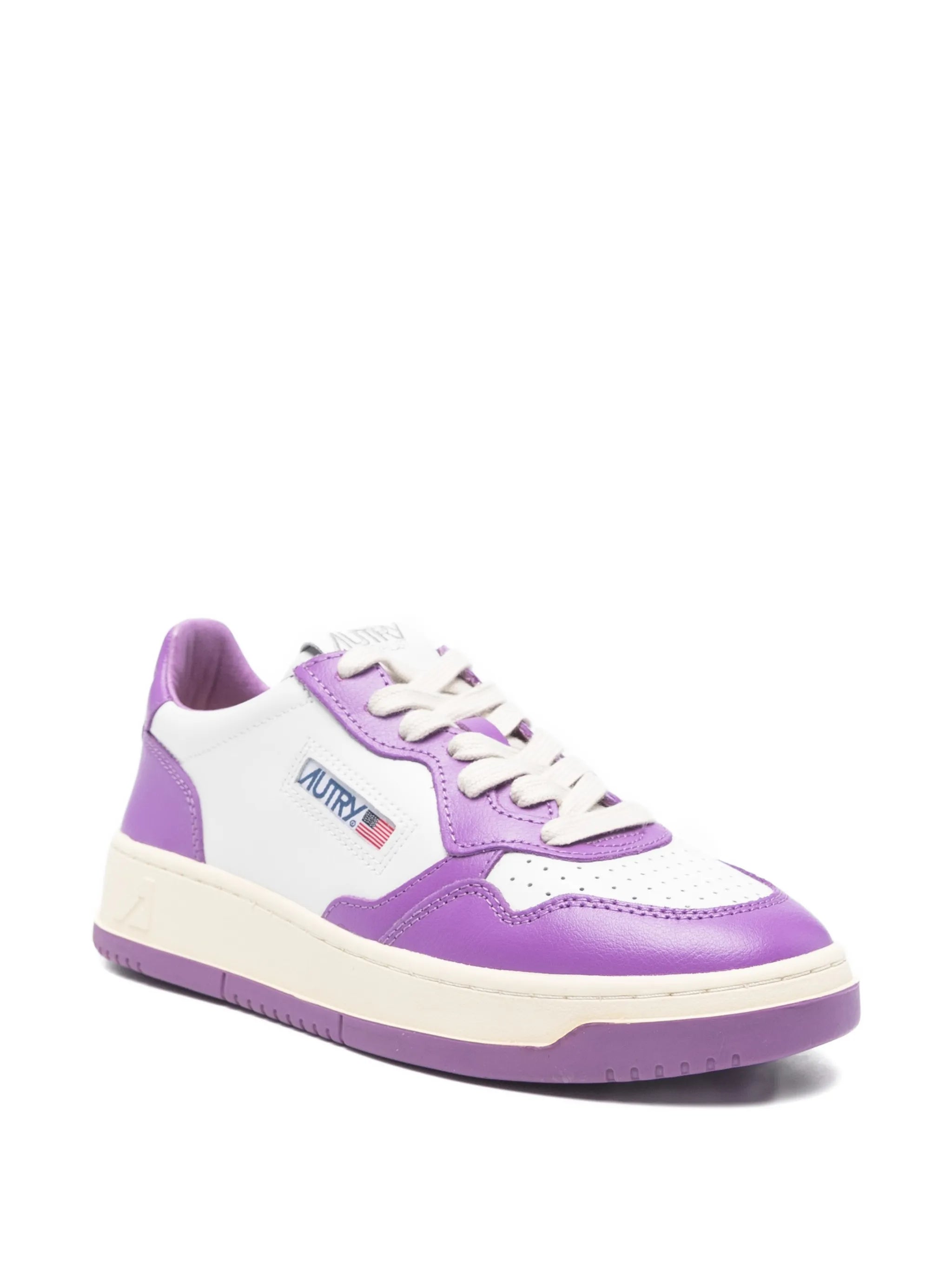Autry Autry Lace-up Perforated Sneakers, view 2