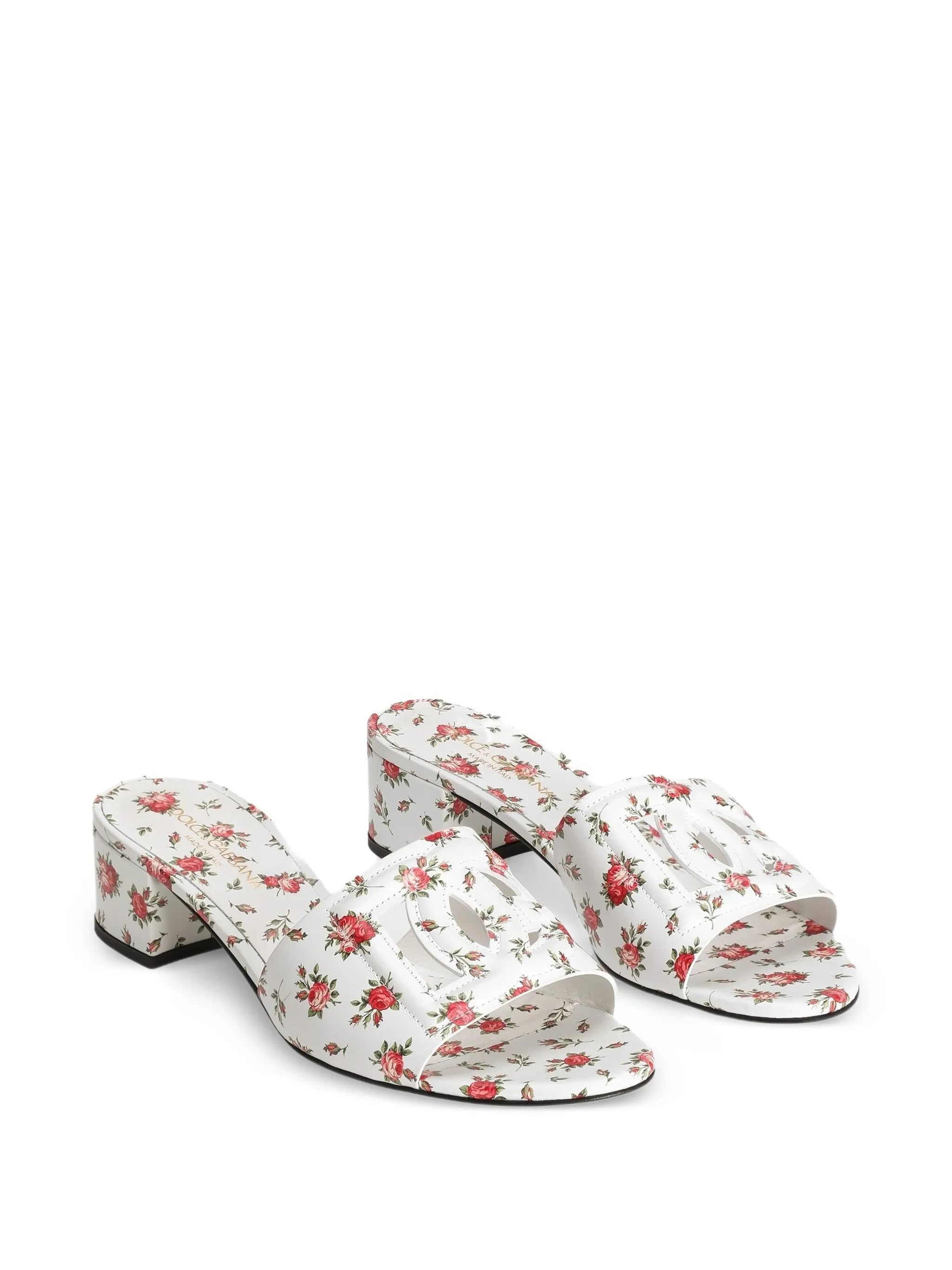 Dolce & Gabbana Dolce & Gabbana Floral-detail Cutout Sandals, view 2
