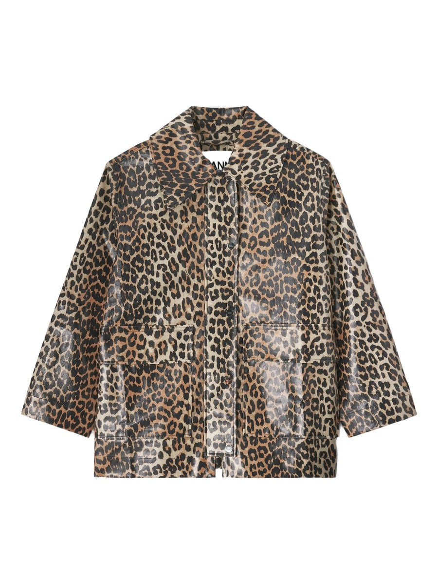 Ganni Ganni Leopard-print Jacket